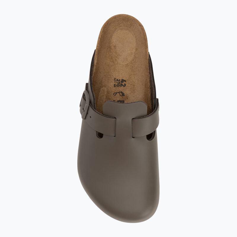 PapuciBIRKENSTOCK Boston NL Regular smooth leather concrete gray 5