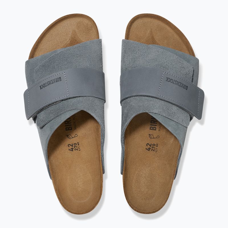 BIRKENSTOCK Kyoto LENB/LEVE Îngust flip-flops gri bazalt 3