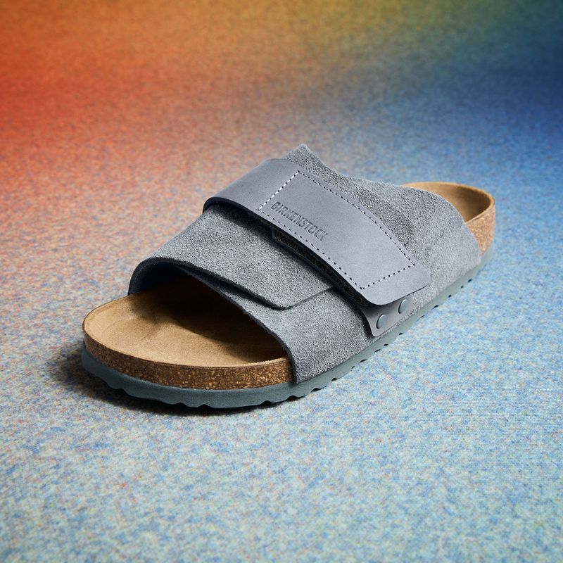 BIRKENSTOCK Kyoto LENB/LEVE Îngust flip-flops gri bazalt 5