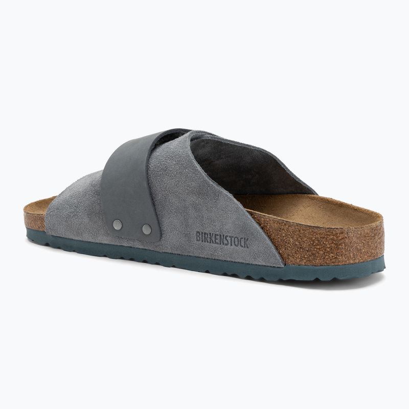 BIRKENSTOCK Kyoto LENB/LEVE Îngust flip-flops gri bazalt 3