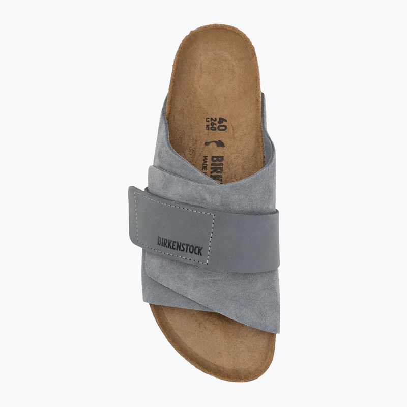 BIRKENSTOCK Kyoto LENB/LEVE Îngust flip-flops gri bazalt 5