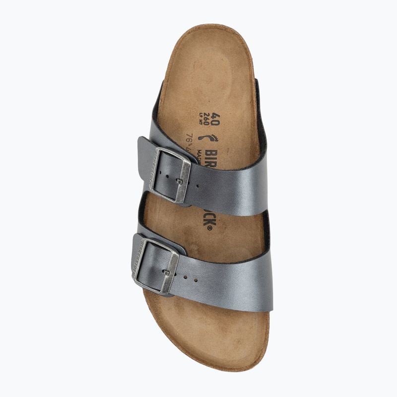 Papuci BIRKENSTOCK Arizona BF Narrow metallic black 5