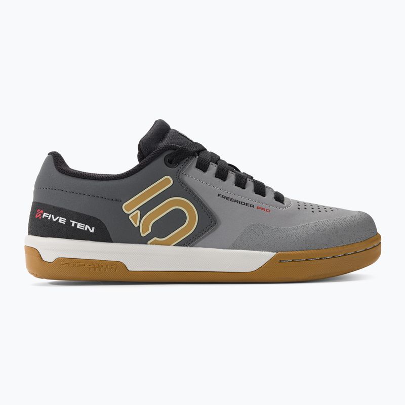 Pantofi de ciclism cu platformă pentru bărbați adidas FIVE TEN Freerider Pro gri trei/bronz strată/negru de bază 2