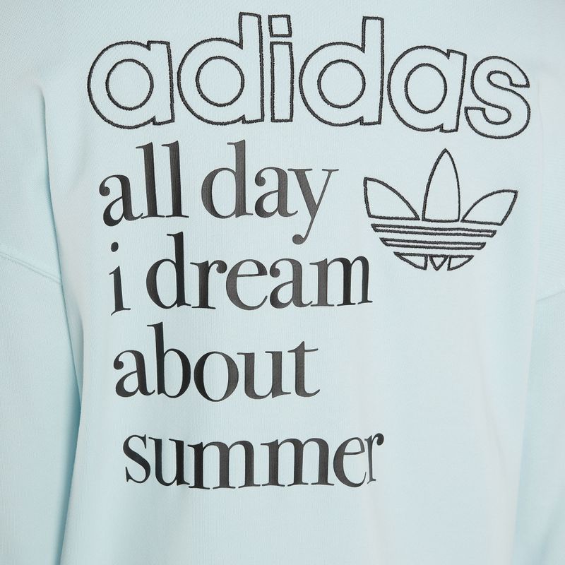 Hanorac pentru femei adidas Graphic almost blue 4