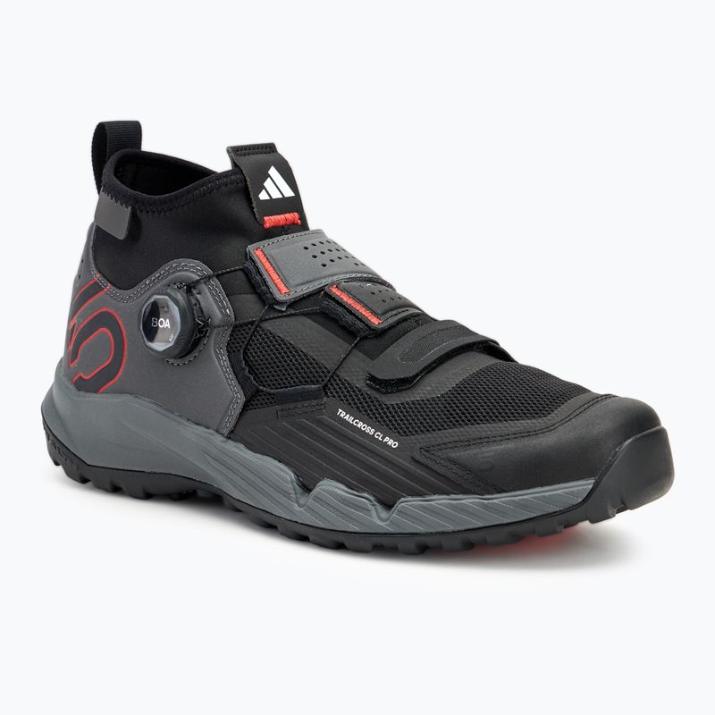 Încălțăminte de ciclism MTB pentru bărbați adidas FIVE TEN Trailcross Pro Clip-In grey five / core black / red