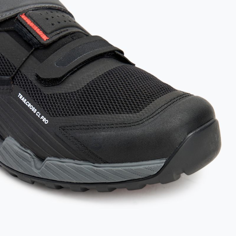 Încălțăminte de ciclism MTB pentru bărbați adidas FIVE TEN Trailcross Pro Clip-In grey five / core black / red 7