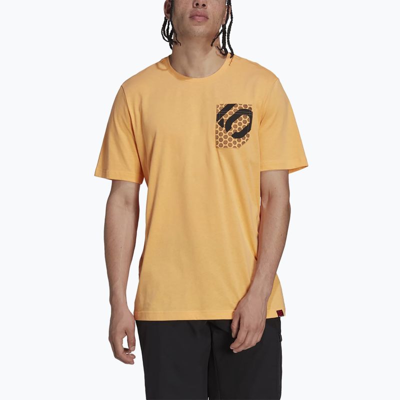 Tricou de ciclism pentru bărbați adidas FIVE TEN Brand Of The Brave Tee hazy orange 4