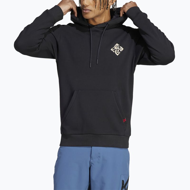 Bluză de ciclism pentru bărbați adidas FIVE TEN Graphic Hoodie black / savannah 4