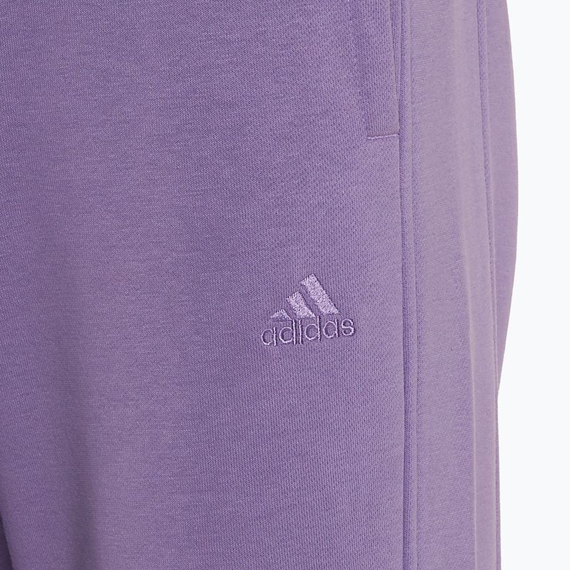 Pantaloni pentru femei adidas All SZN Fleece violet fusion 3