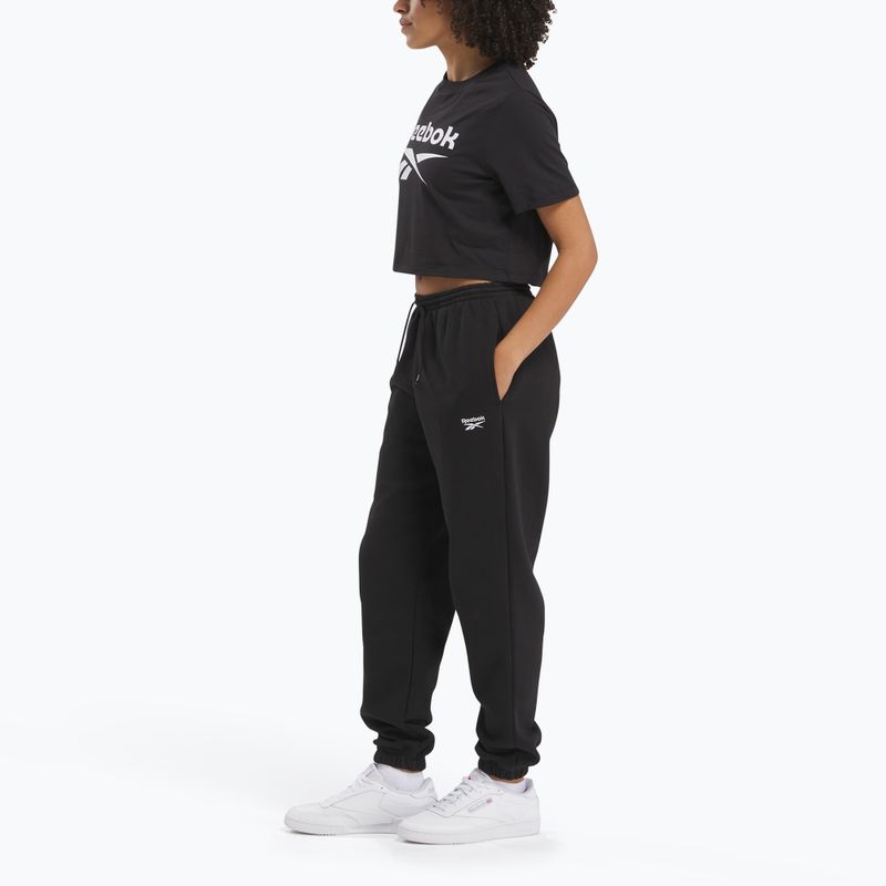 Tricou pentru femei  Reebok Identity Big Logo Crop Tee black 2