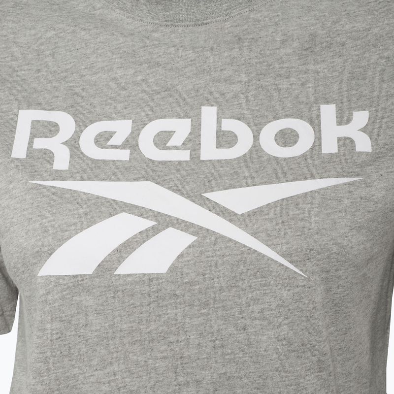 Tricou pentru femei  Reebok Identity Big Logo Crop Tee medium grey heather 3