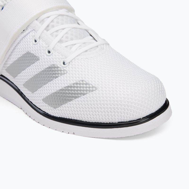 Încălțăminte de ridicare greutăți pentru bărbați adidas Powerlift 5 cloud white/ core black/ grey two 7