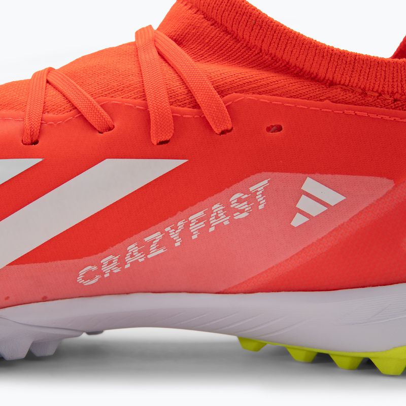 Încălțăminte de fotbal pentru bărbați  adidas X Crazyfast League TF solar red/cloud white/team solar yellow 8