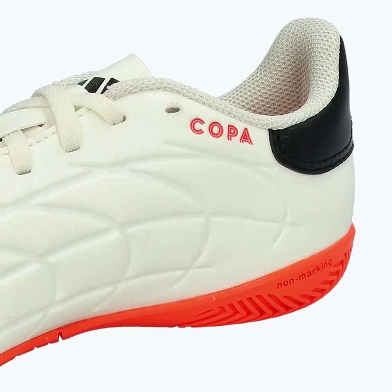 Încălțăminte de fotbal pentru copii adidas Copa Pure II Club IN ivory/core black/solar red