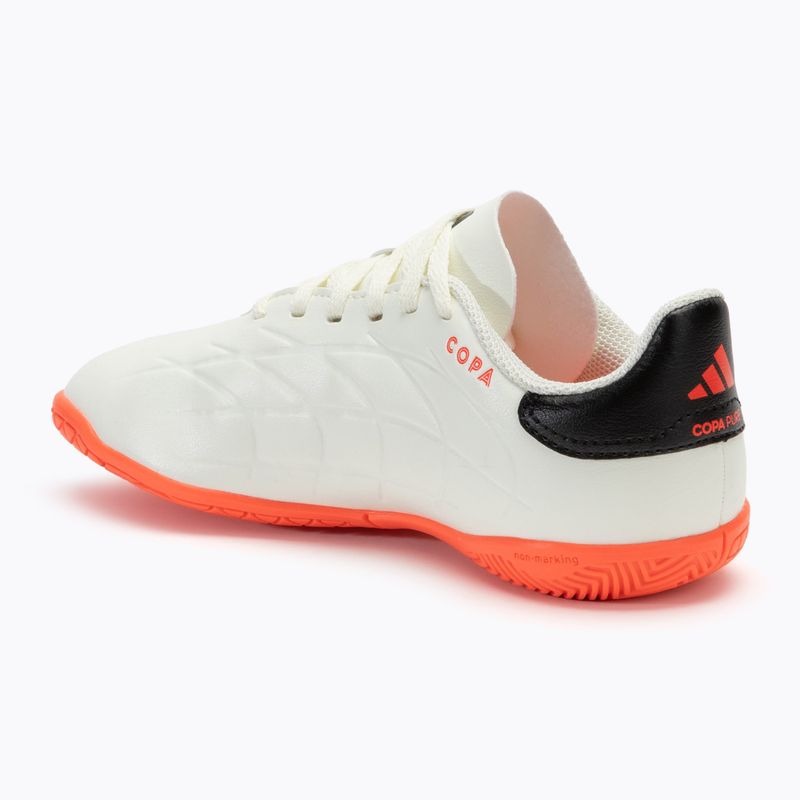 Încălțăminte de fotbal pentru copii adidas Copa Pure II Club IN ivory/core black/solar red