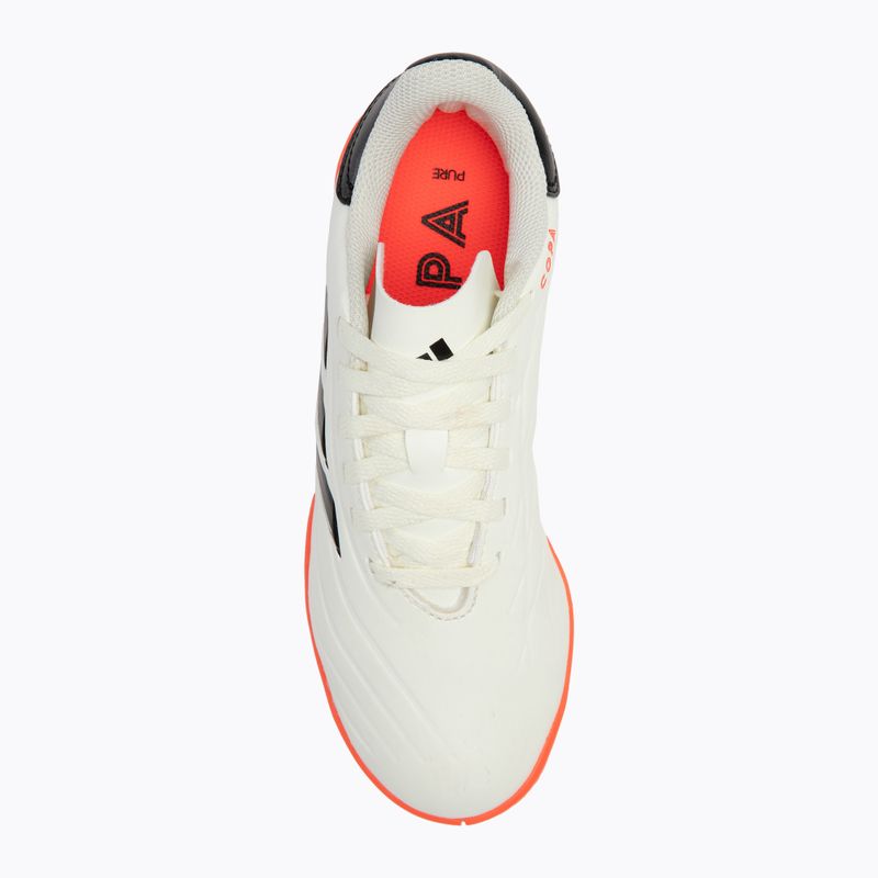 Încălțăminte de fotbal pentru copii adidas Copa Pure II Club IN ivory/core black/solar red