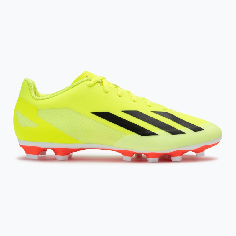 Încălțăminte de fotbal pentru bărbați  adidas X Crazyfast Club FxG team solar yellow/core black/cloud white 2