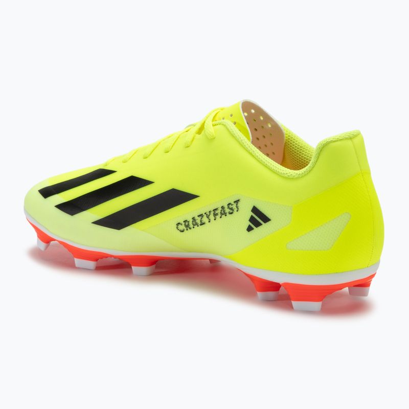 Încălțăminte de fotbal pentru bărbați  adidas X Crazyfast Club FxG team solar yellow/core black/cloud white