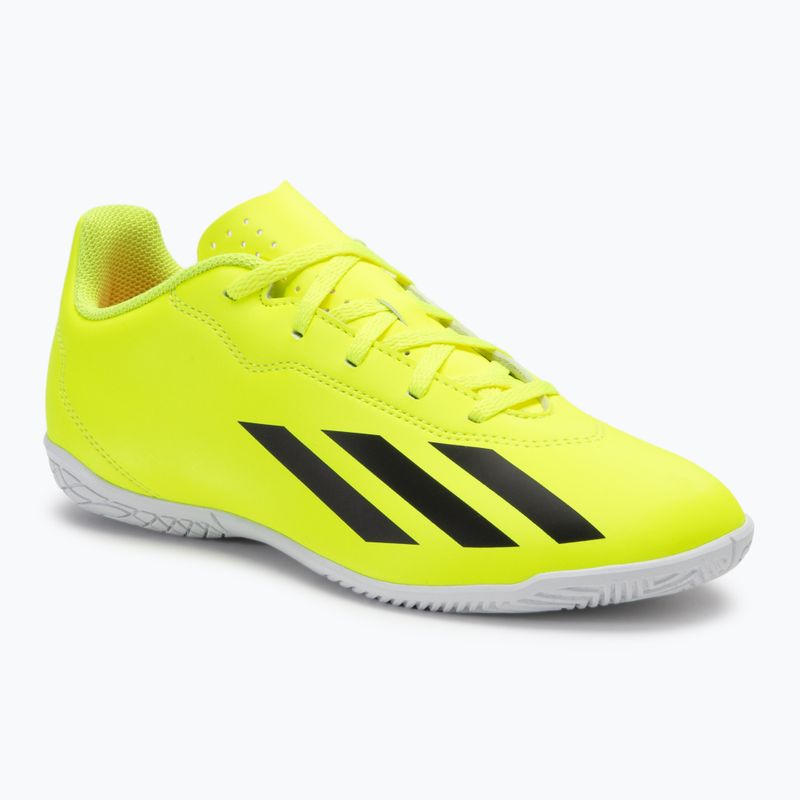 Încălțăminte de fotbal pentru copii adidas X Crazyfast Club IN team solar yellow/core black/cloud white