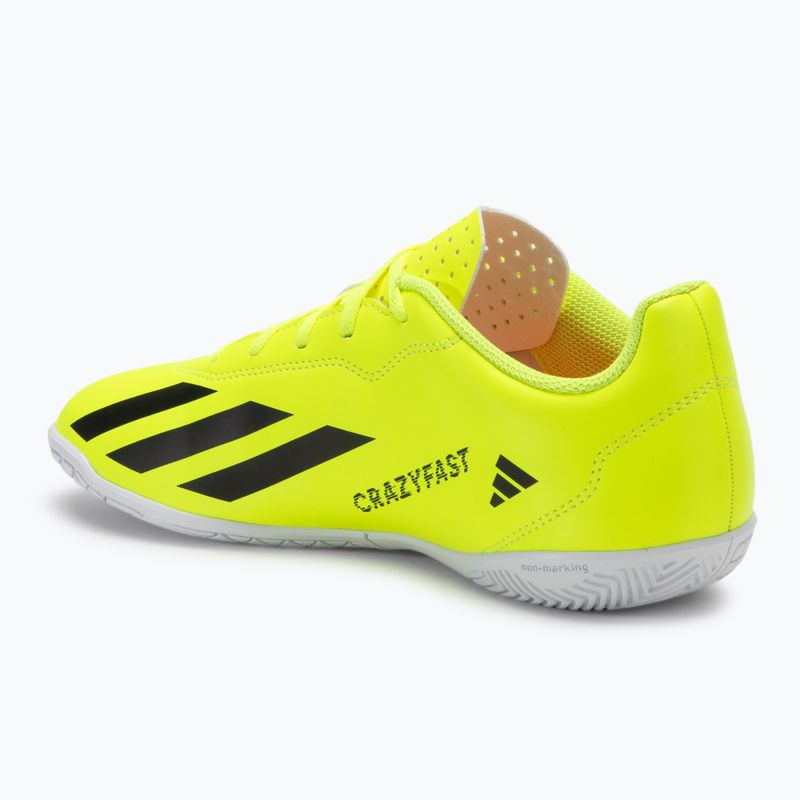 Încălțăminte de fotbal pentru copii adidas X Crazyfast Club IN team solar yellow/core black/cloud white