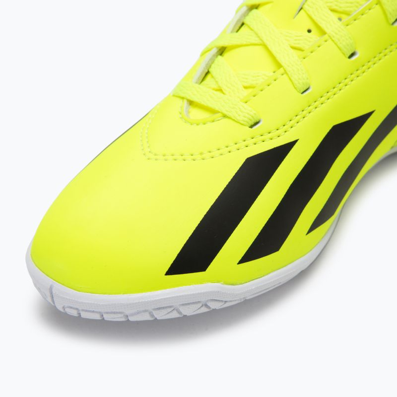 Încălțăminte de fotbal pentru copii adidas X Crazyfast Club IN team solar yellow/core black/cloud white