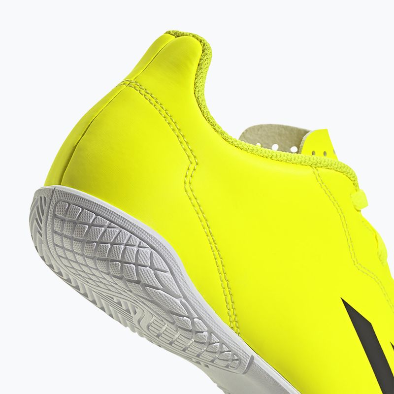 Încălțăminte de fotbal pentru copii adidas X Crazyfast Club IN team solar yellow/core black/cloud white