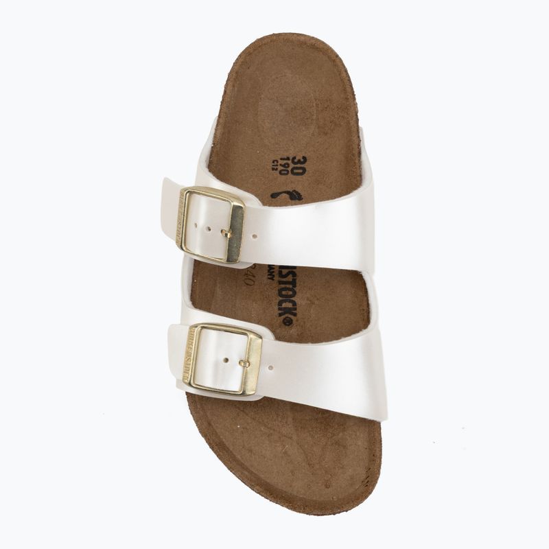 Papuci pentru copii BIRKENSTOCK Arizona Birko-Flor Narrow electric metallic pearl 5