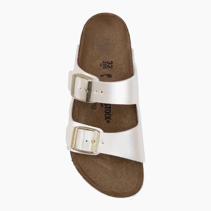 Papuci pentru copii BIRKENSTOCK Arizona Birko-Flor Narrow electric metallic pearl 5