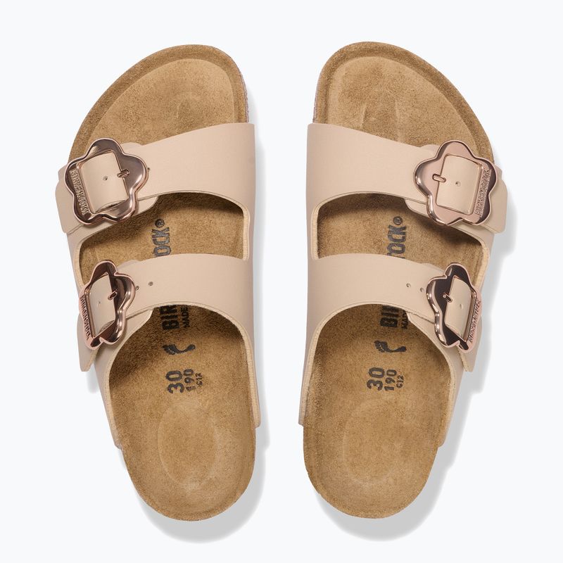 Șlapi pentru copii BIRKENSTOCK Arizona Flowers Kids Birko-Flor sandcastle 3