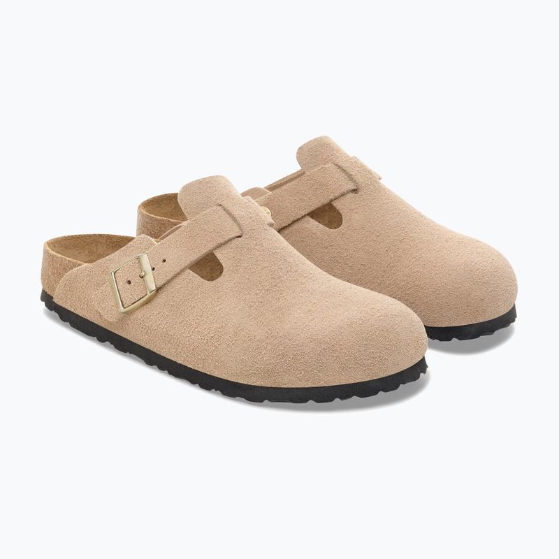 Șlapi BIRKENSTOCK Boston Suede Leather sandcastle 3