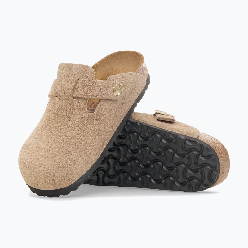 Șlapi BIRKENSTOCK Boston Suede Leather sandcastle 5