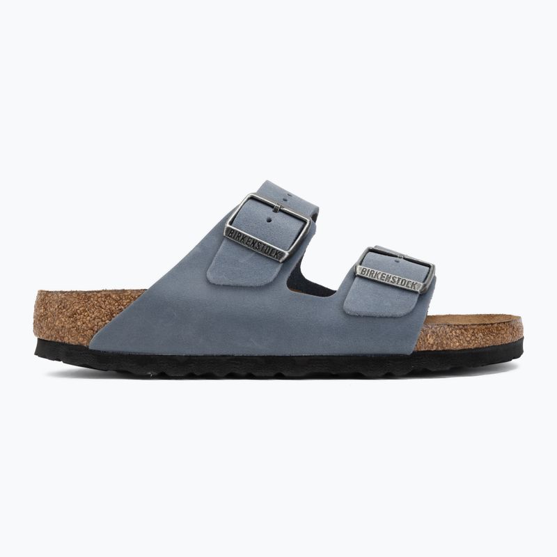 Șlapi BIRKENSTOCK Arizona Soft Footbed Oiled Leather Narrow elemental blue 2
