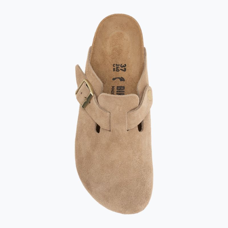 Șlapi BIRKENSTOCK Boston Suede Leather sandcastle 5