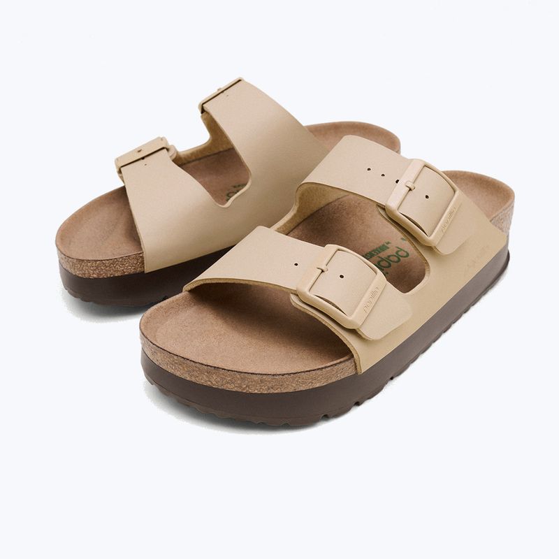 Șlapi BIRKENSTOCK Arizona Flex Platform Birko-Flor sandcastle 4