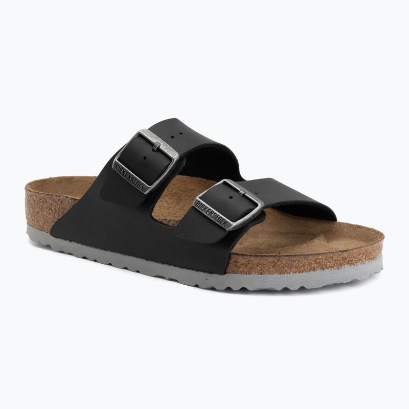Șlapi BIRKENSTOCK Arizona Birko-Flor black/light gray