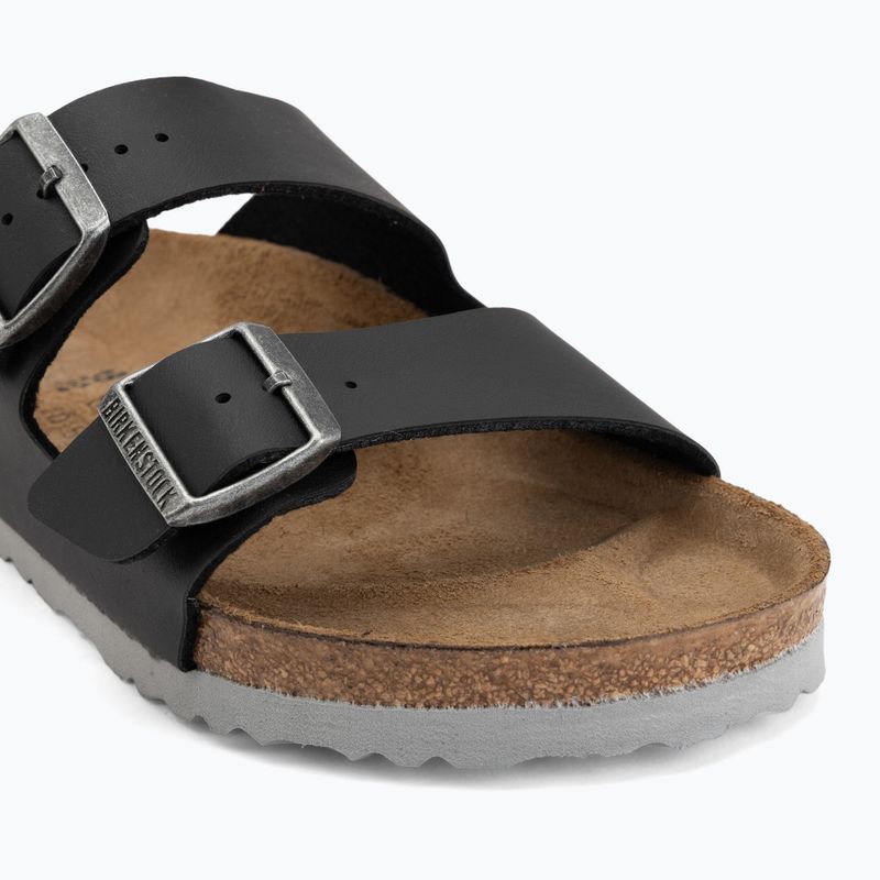 Șlapi BIRKENSTOCK Arizona Birko-Flor black/light gray 7
