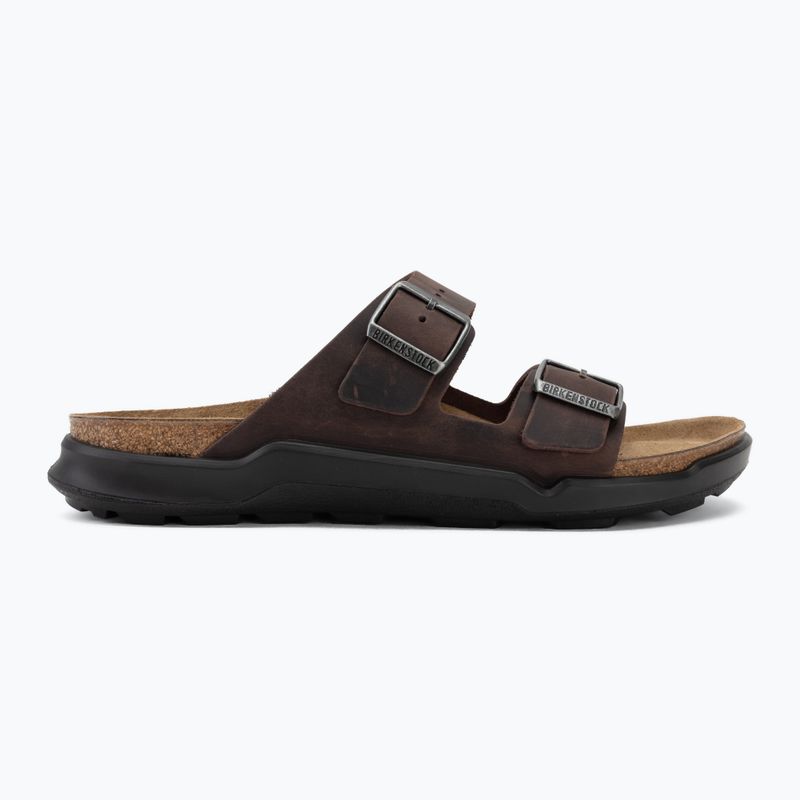 Șlapi pentru bărbați BIRKENSTOCK Arizona Crosstown Oiled Leather Regular habana/black 2