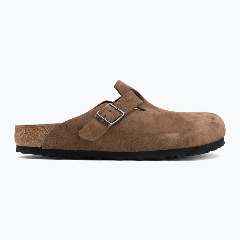 Șlapi BIRKENSTOCK Boston Suede Leather dark tea 2