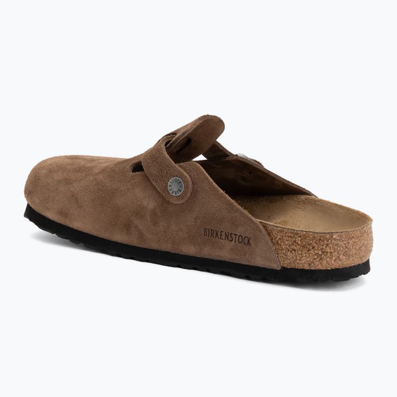 Șlapi BIRKENSTOCK Boston Suede Leather dark tea 3