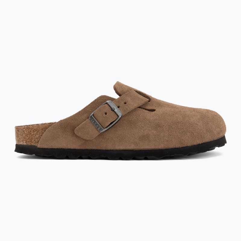 Șlapi BIRKENSTOCK Boston Suede Leather dark tea 2