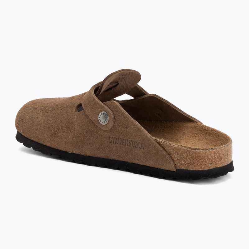 Șlapi BIRKENSTOCK Boston Suede Leather dark tea 3