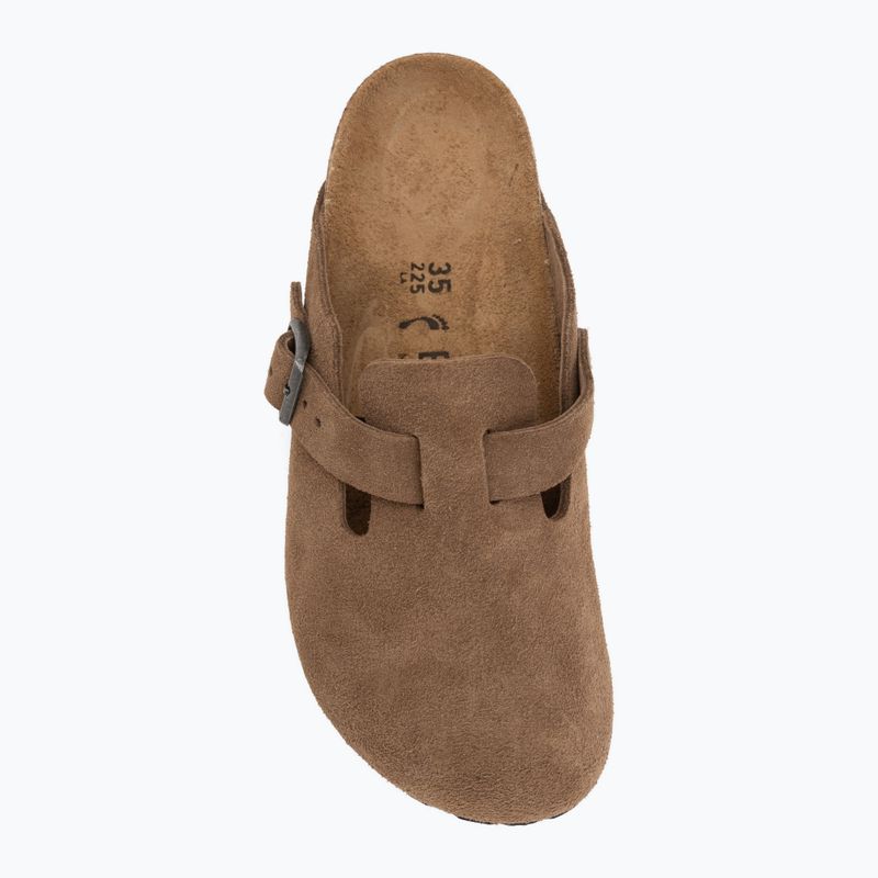 Șlapi BIRKENSTOCK Boston Suede Leather dark tea 5