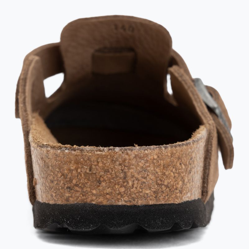 Șlapi BIRKENSTOCK Boston Suede Leather dark tea 6