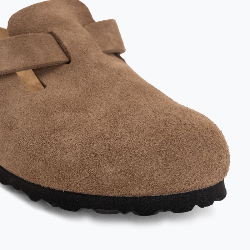 Șlapi BIRKENSTOCK Boston Suede Leather dark tea 7