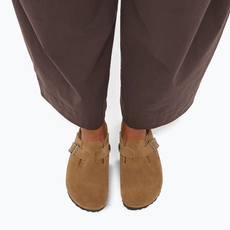 Șlapi BIRKENSTOCK Boston Suede Leather dark tea 7