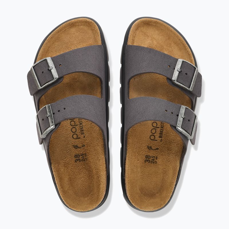 Șlapi BIRKENSTOCK Arizona Chunky Birkibuc velvet gray 3