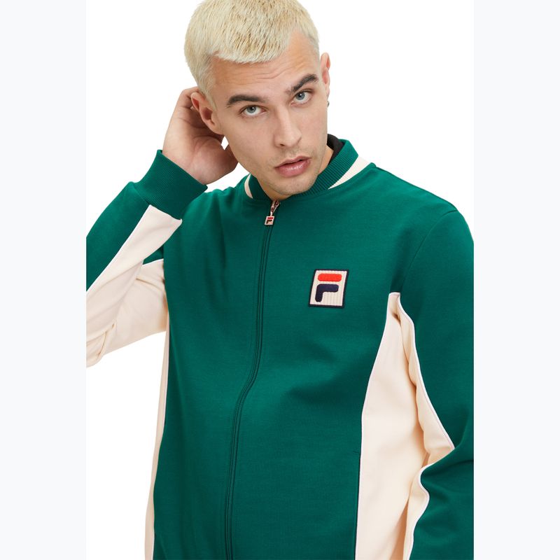Bluză pentru bărbați FILA Settanta Track aventurine-anitique white
