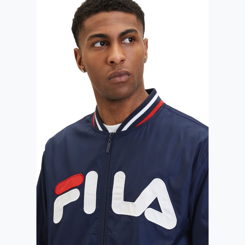 Geacă pentru bărbați FILA Logrono Logo Bomber black iris 4