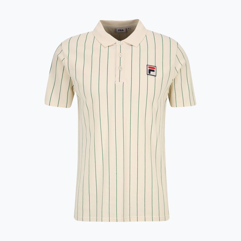 Tricou polo pentru bărbați FILA Luckenwalde antique white/adventurine striped 5