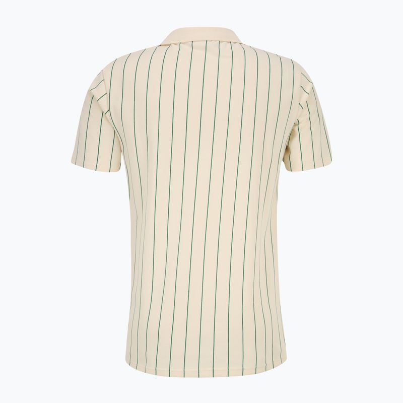 Tricou polo pentru bărbați FILA Luckenwalde antique white/adventurine striped 6